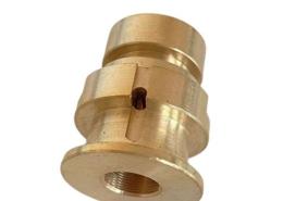 Turn milling composite brass fitting