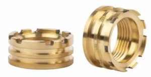Customized knurled metal brass threaded inserts nut
